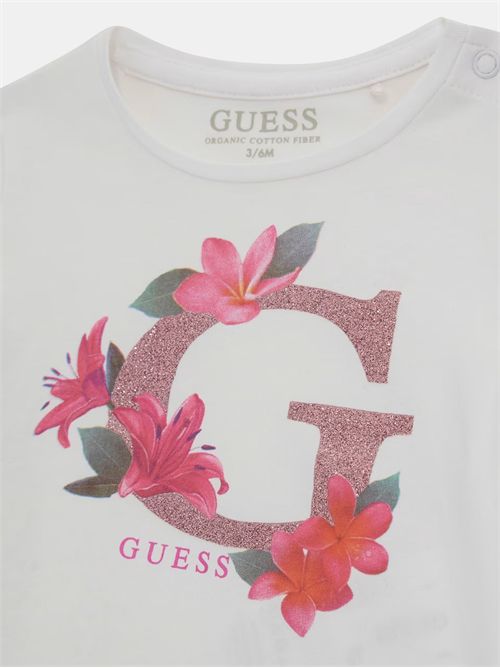 t-shirt bambina bianca GUESS | A5GI02K6YW4/G011